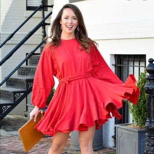 Everyday Here Red tie dress